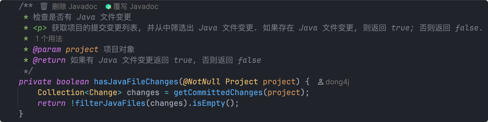 IntelliAI Javadoc Preview 2